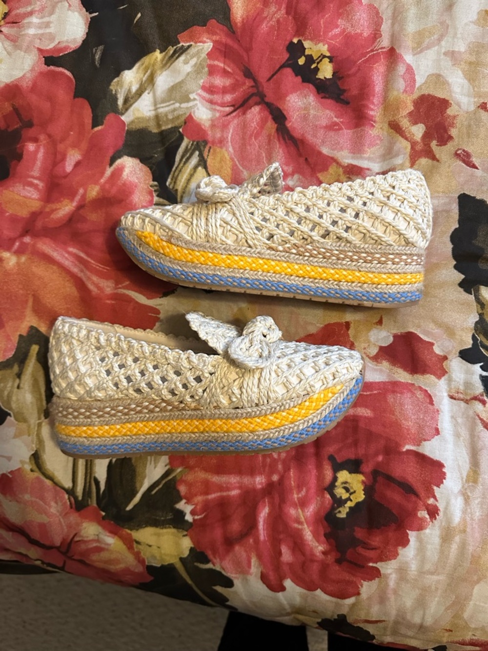 Dolce Vita Jaka Citrus raffia sneakers